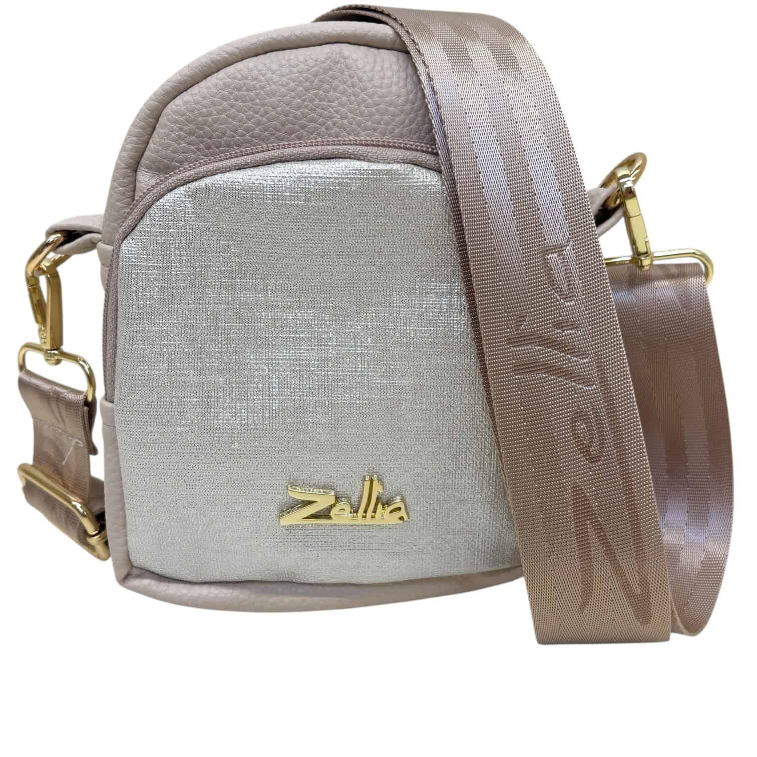 Zellia Oldaltáska ZLB445 Beige-Világos Arany-ch