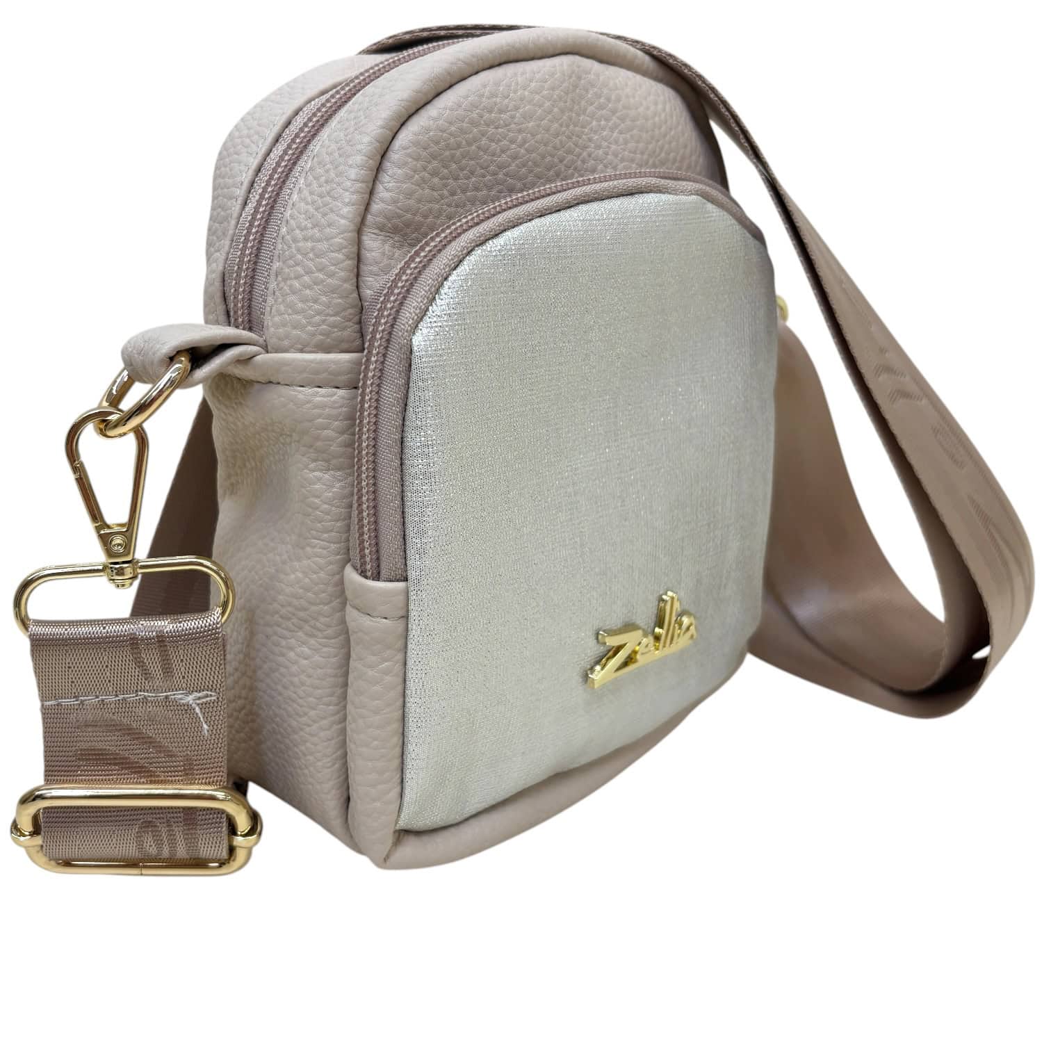Zellia Oldaltáska ZLB445 Beige-Világos Arany-ch - Image 2