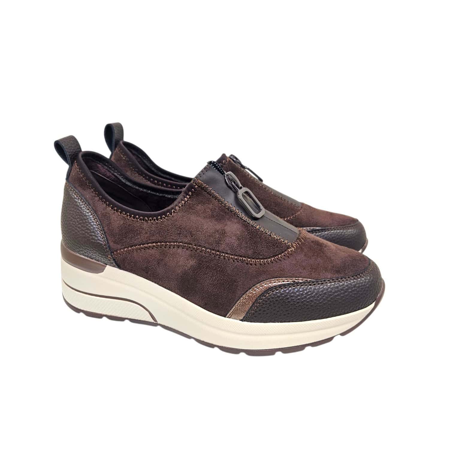Yehj-657 Sneaker sötétbarna