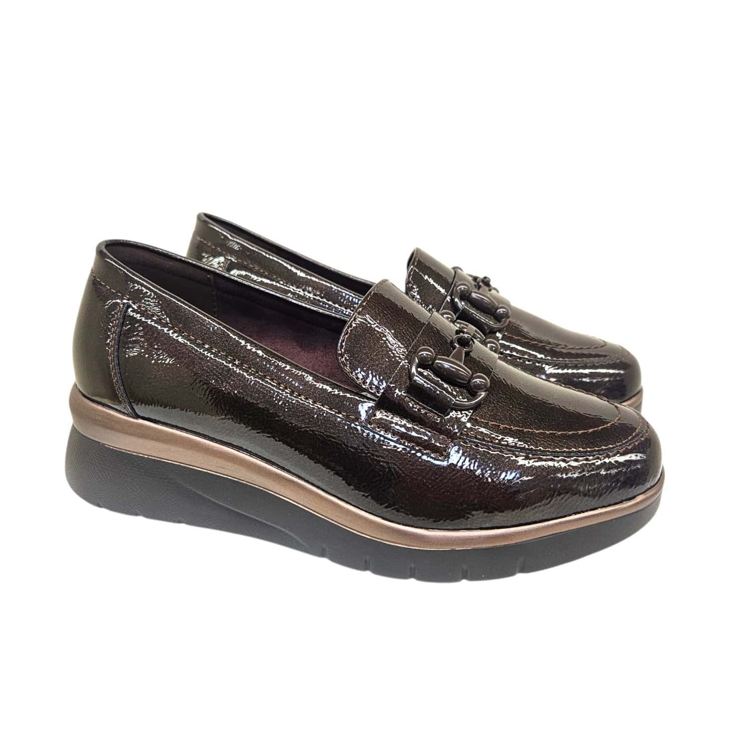 Yehj-671 Slipon sötétbarna