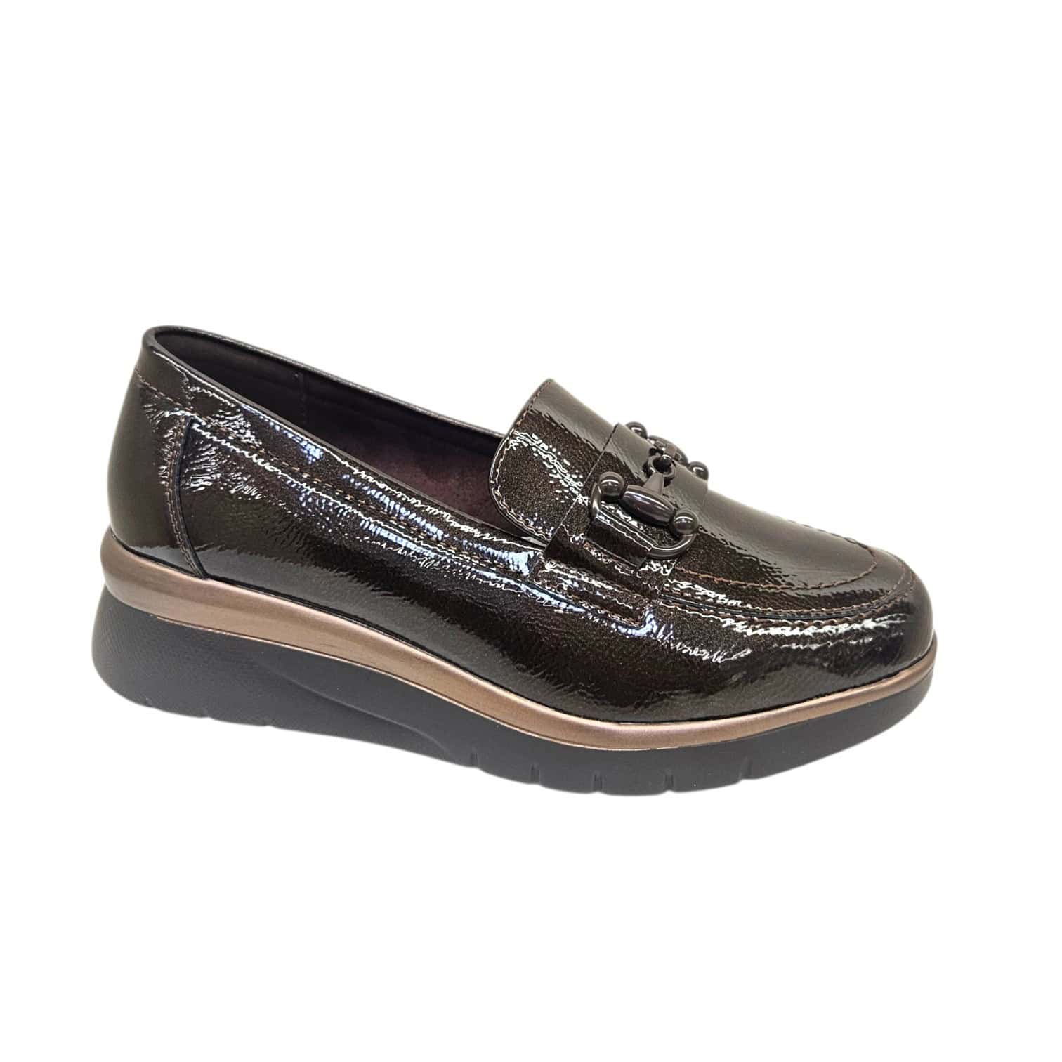 Yehj-671 Slipon sötétbarna