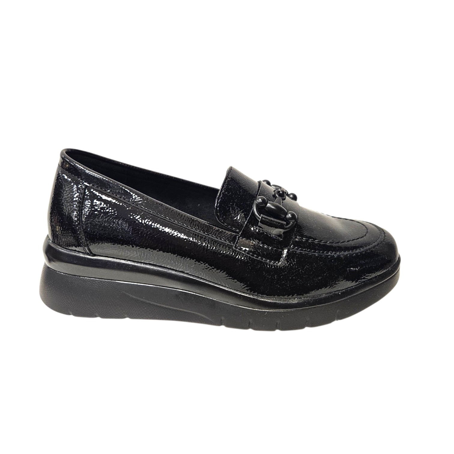 YEHJ-671 Slipon fekete lakk