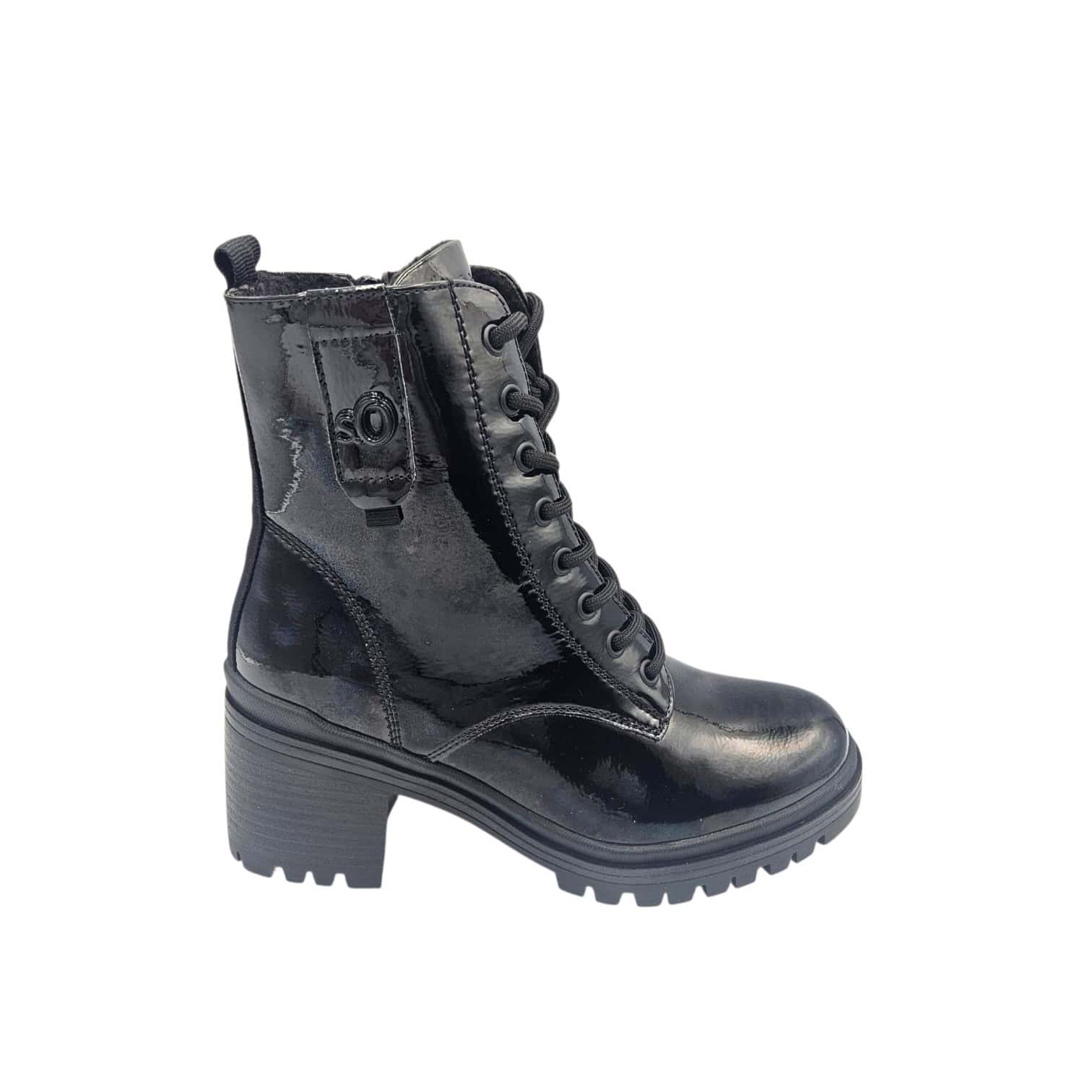 s'Oliver Bokacipő és bokacsizma 2183410.9935.37 fekete lakk
