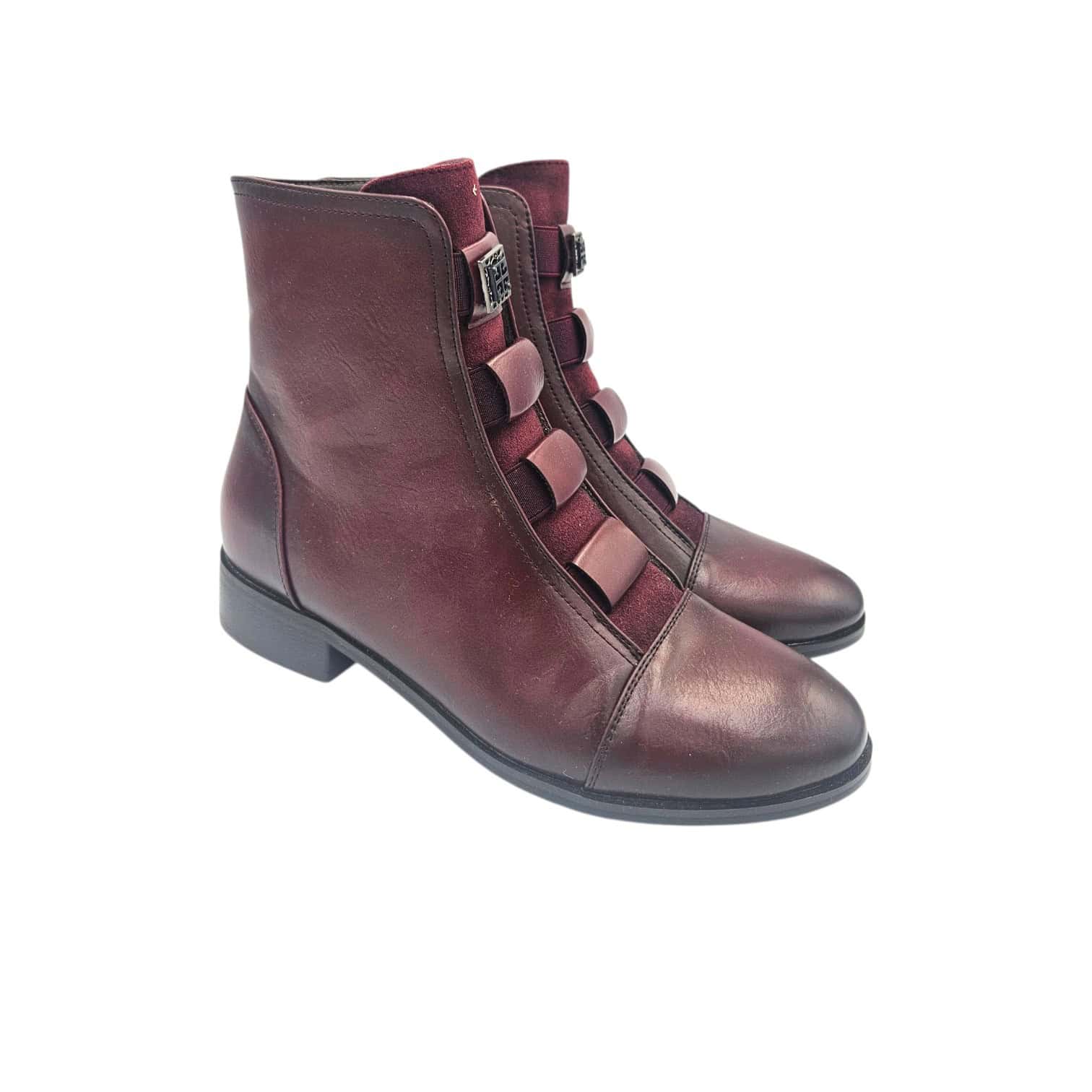 Ycc-127 Bokacipő és bokacsizma burgundy