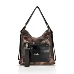 Zellia Válltáska ZLB348 Bronz-Fekete-Mesh