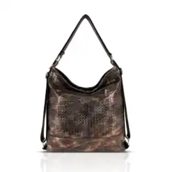 Zellia Válltáska ZLB348 Bronz-Fekete-Mesh