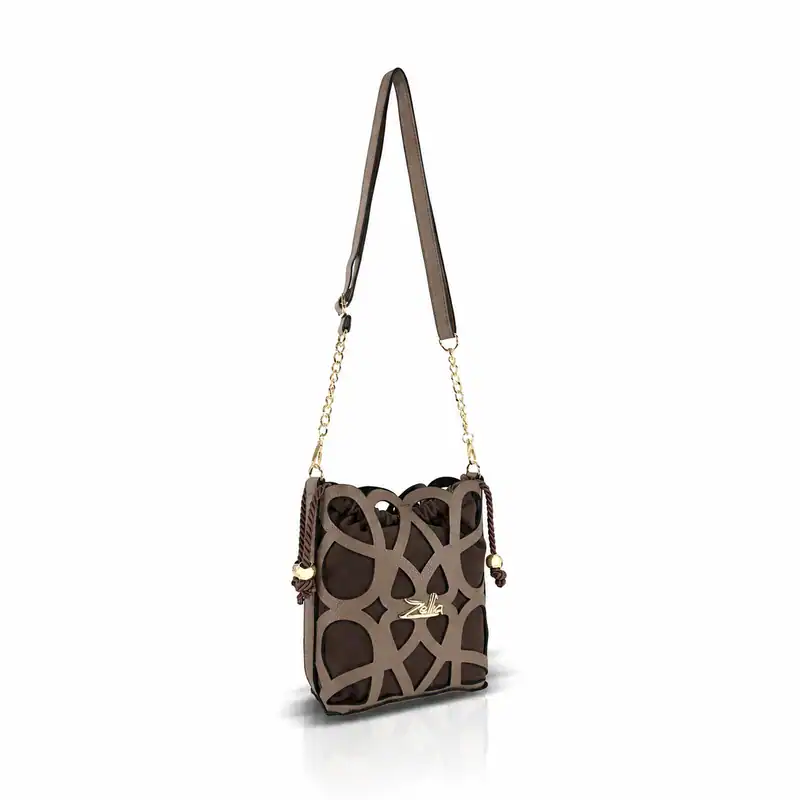 Zellia Oldaltáska 25096 Taupe-Barna